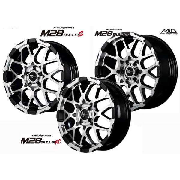 16C` 6H139.7 6.5J+38 6 iCgp[ obg nCG[XpzC[ 4{ ubN ~[Jbg MID WHEELS NITRO POWER M28 BULLET
