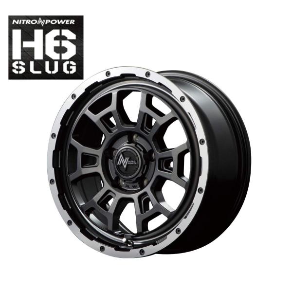 16C` 4H100 6.0J 6J+40 4 iCgp[ XbO zC[ 4{ MID WHEELS NITRO POWER H6 SLUG