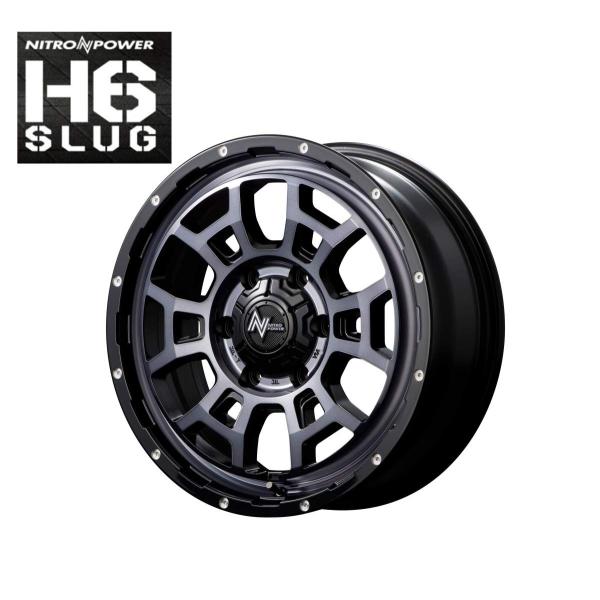 16C` 6H139.7 6.5J+48 6 iCgp[ XbO zC[ 4{ ubNNA sAXhh MID WHEELS NITRO POWER H6 SLUG