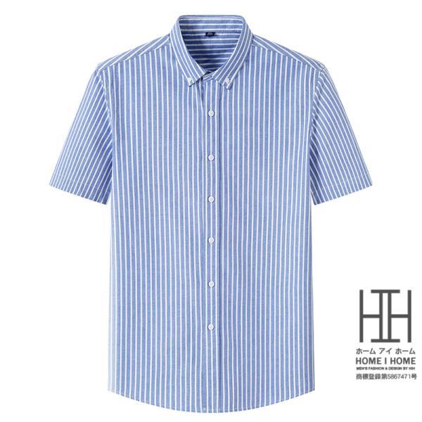 シャツ メンズ メンズシャツ メンズ 半袖シャツ オックスフォードシャツ ボタンダウンシャツ ストライプ 柄シャツ メンズ ワイシャツ クールビズ 夏服 メンズ