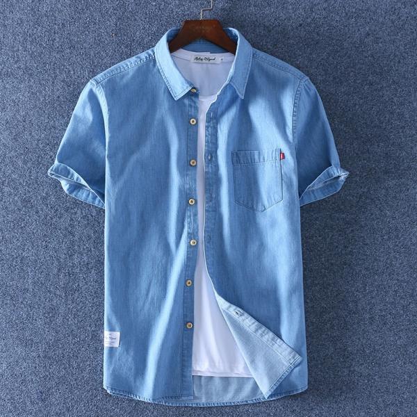 厚手シャツ メンズ 半袖 春服 夏服 メンズシャツ