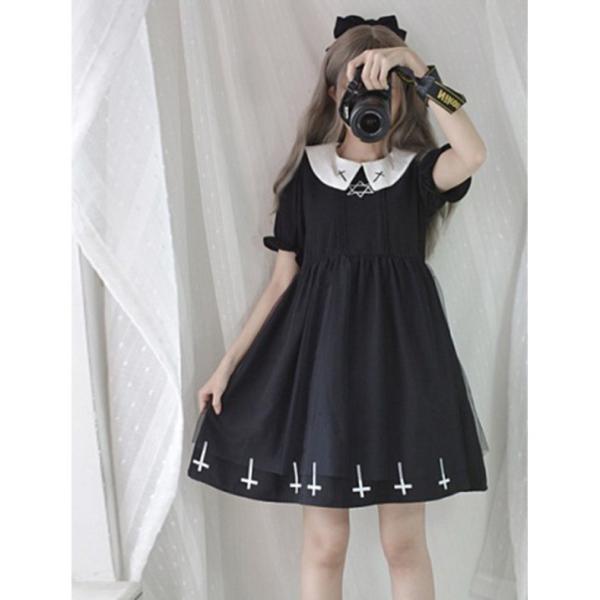 暗黒系ロリータ 和風 ワンピース 洋装 可愛い Lolita プリンセス 平服 学生 オシャレ レディース服 レディース クラシック風 Yz3674 神龍閣 通販 Yahoo ショッピング