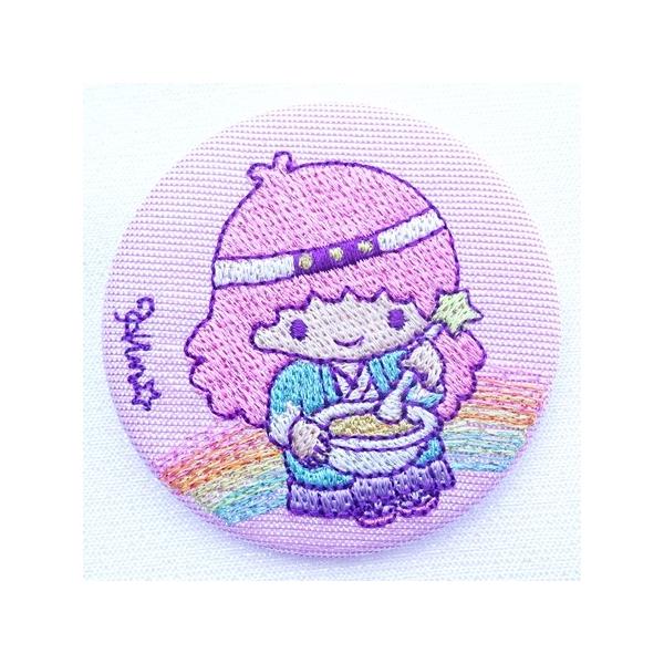 sanrio キキララ ララ 刺繍 缶バッジ 日野限定 新選組 リトル sanrio キキララ ララ 刺繍 缶バッジ 日野限定 新選組 リトル