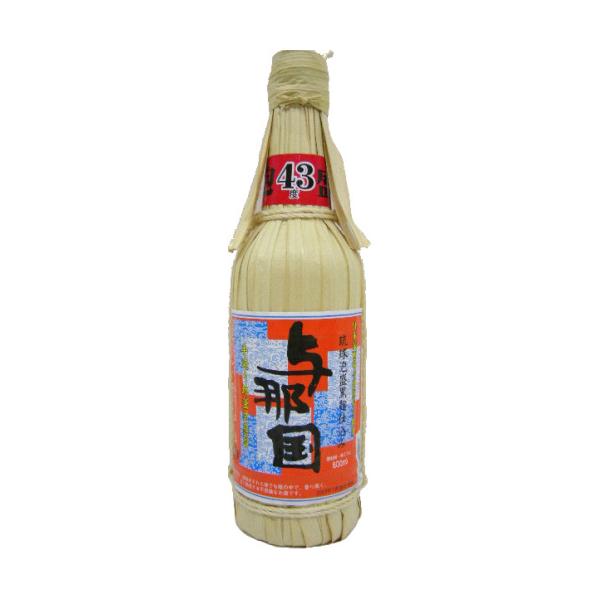 古酒 泡盛 与那国 43° 600ml クース 未開封 40年もの クバ巻き お酒 泡盛]与那国 クバ巻 泡盛 43度 600ml（崎元酒造所）(沖縄