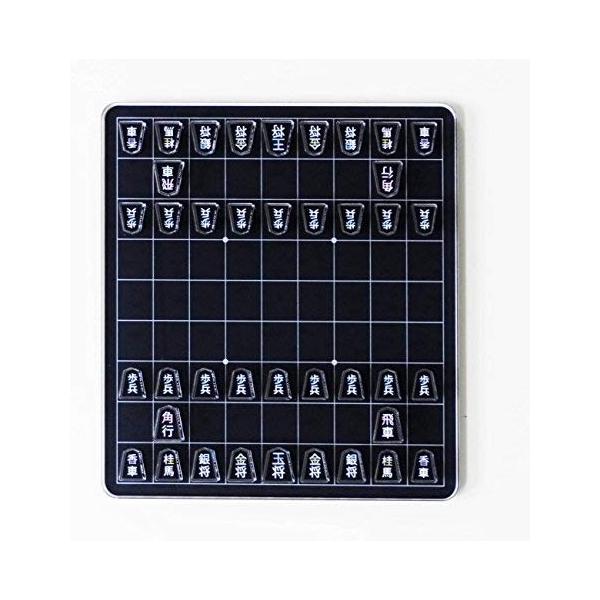 アクリル製ミニ将棋盤セット ポップ デザイン インテリア 将棋 ブラックエディション Nunet Co Jp