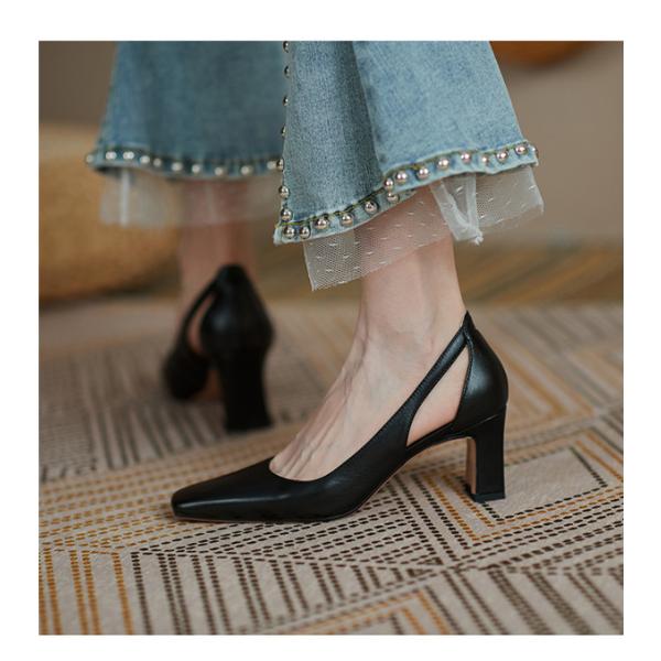 パンプス レディース 痛くない 歩きやすい 牛革 大きいサイズ 太ヒール チャンキーヒール かわいい おしゃれ ビジネス 疲れない 履きやすい 通気性 Hx21sep28vggpx12 しろくまstore 通販 Yahoo ショッピング