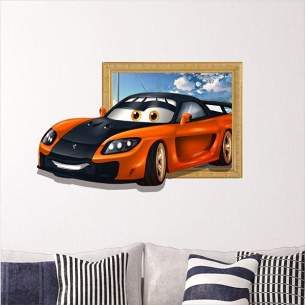 ウォールステッカー トリック アート 3d 車のいたずら オーダーメイド トリックアートシリーズ シール はがせる 壁紙 防水 B シルキーウォールステッカー専門店 通販 Yahoo ショッピング