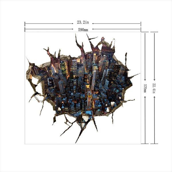 ウォールステッカー トリック アート 3d ビル1 オーダーメイド トリックアートシリーズ シール はがせる 壁紙 防水 Buyee Buyee Japanese Proxy Service Buy From Japan Bot Online