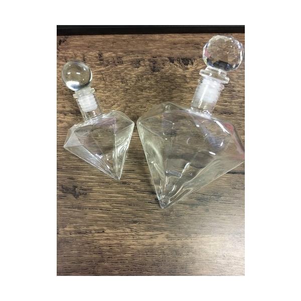 30個セットダイヤモンド ハーバリウム ガラス瓶 お酒 丸スキットル