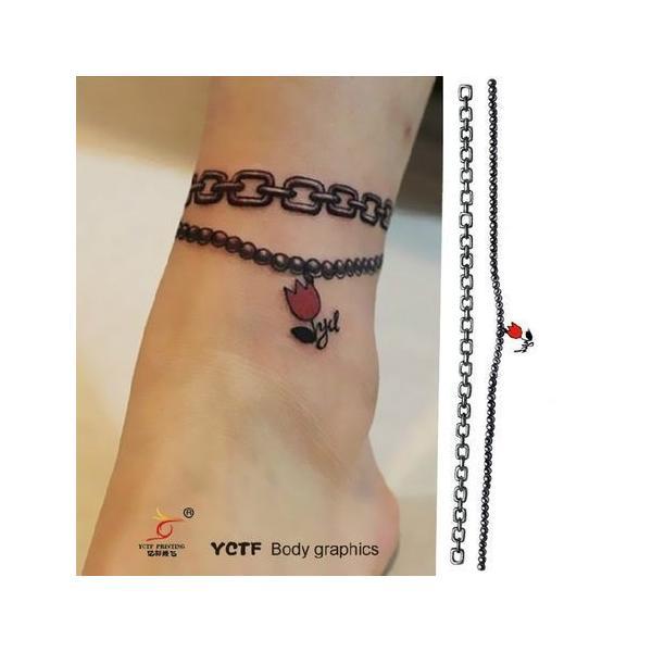 貼る Tatooタトゥーシール トライバルタトゥー ダブルアンクルチェーン 防水 防汗 長持ち 送料無料 入れ墨 ボディシール刺青 Buyee Buyee 日本の通販商品 オークションの代理入札 代理購入