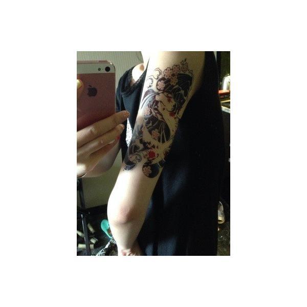 タトゥーシール 防水 防汗 長持ち 鯉 水 花  ボディステッカー ファッションシール tatoo 入れ墨 ボディシールタトゥ 刺青 アクセサリー