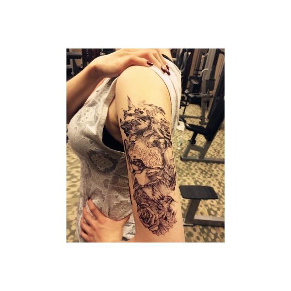タトゥーシール 防水 防汗 長持ち 羽根 薔薇 モノクロ タトゥー シール Tatoo 入れ墨 ボディシールタトゥ 刺青 アクセサリー Buyee Buyee 日本の通販商品 オークションの代理入札 代理購入