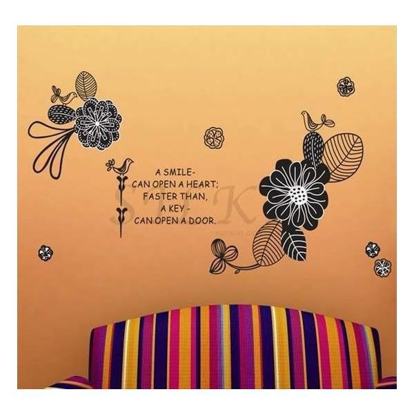 K2 モノトーンフラワー ウォールステッカー シール 北欧 壁紙 はがせる壁紙 キッチン お風呂 に 貼る トイレ かわいい 子供部屋 花 植物 鳥 窓 ウォール Buyee Buyee Japanese Proxy Service Buy From Japan Bot Online