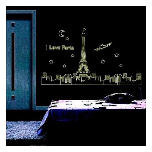 夜光エッフェルタワーパリ夜景 暗闇で光る ウォールステッカー ウォール ステッカー シール 北欧 自然 はがせる 壁紙 子供にも安心 夜光 蓄光 Buyee 日本代购平台 产品购物网站大全 Buyee一站式代购 Bot Online