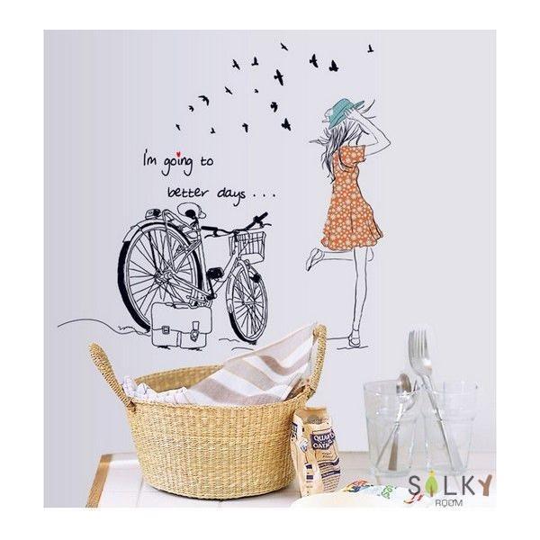 Snmmer Days ウォールステッカー ウォール ステッカー シール 北欧 はがせる 壁紙 送料無料シック 夏 自転車 鳥 Ws 497 シルキーウォールステッカー専門店 通販 Yahoo ショッピング