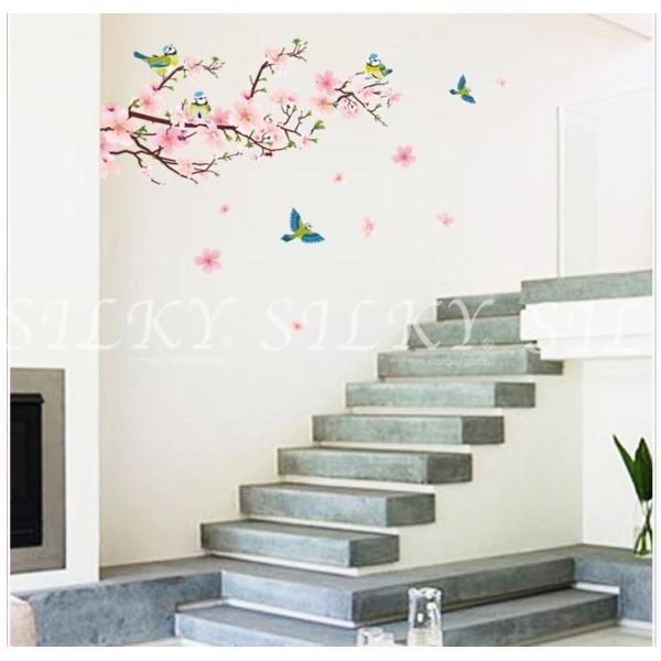 送料無料 うぐいすと桜 和柄 和風 鳥 桃の花 ウォールステッカー シール 北欧 壁紙 はがせる壁紙 キッチン お風呂 に 貼る トイレ 窓 花 ウォール ス Buyee Buyee 日本の通販商品 オークションの代理入札 代理購入