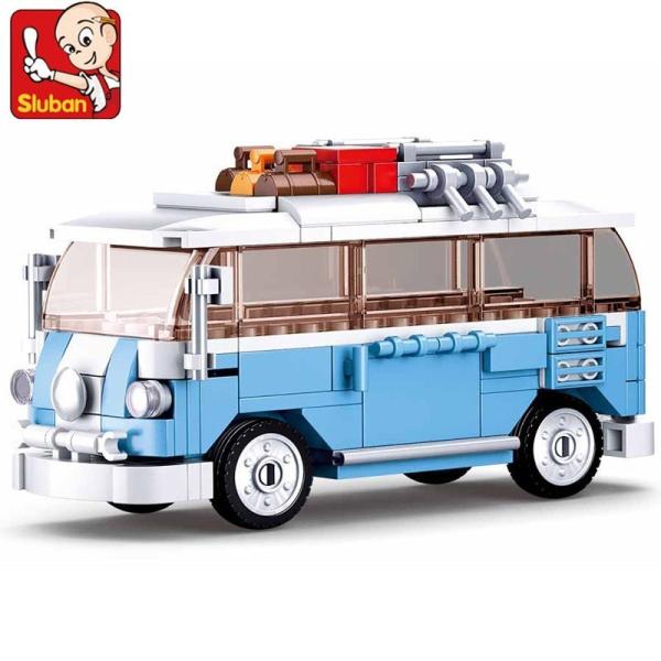 ブロック バス レゴ 互換 おもちゃ キャンピングカー ミニバン 