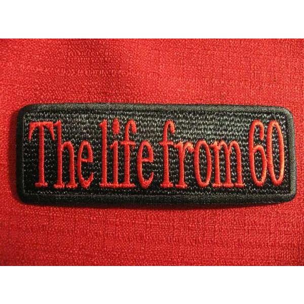 還暦ワッペン*人生は60歳から還暦祝いプレゼント赤記念60歳長寿