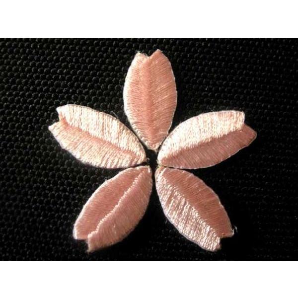 桜花びらワッペン5枚セット「ピンク」アイロン接着花見和柄さくら