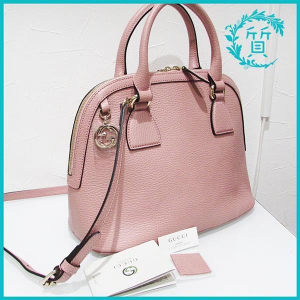 GUCCI（グッチ） 新品同様 レザー ハンドバッグ 2wayショルダーバッグ 