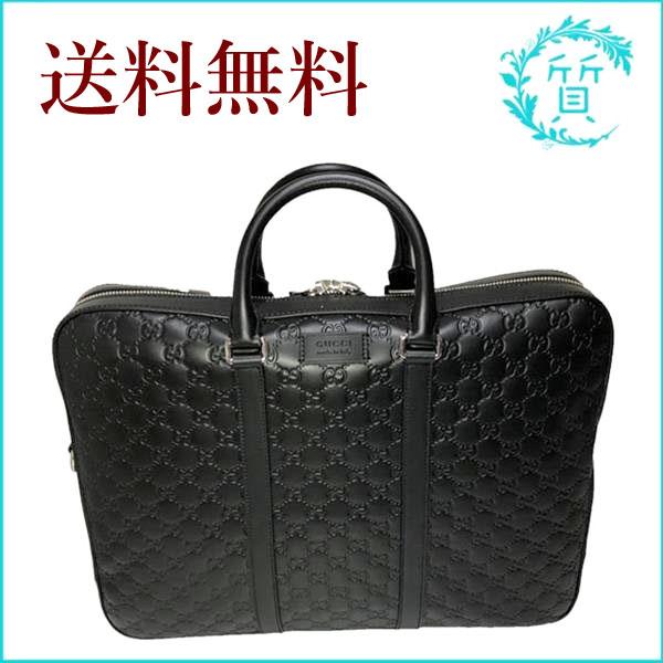 GUCCI（グッチ） 新品同様 ブリーフケース メンズ グッチシマ レザー