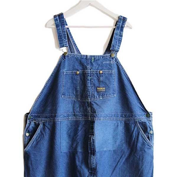 ☆80s USA製 OSHKOSH B'GOSH デニム オーバーオール 58☆オールド