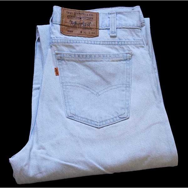 ☆90s USA製 Levi'sリーバイス 550 デニムパンツ アイスブルー w31 L34☆10 オールド ビンテージ ジーンズ テーパード  ワイド バギー :220228-52:Used Clothing Sixpacjoe - 通販 - Yahoo!ショッピング