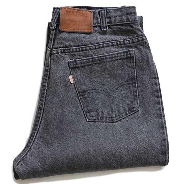 ☆80s カナダ製 Levi'sリーバイス 631 ブラック デニムパンツ 先染め