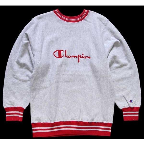 Champion 90s USA製 Championチャンピオン スクリプト ビッグロゴ刺繍 