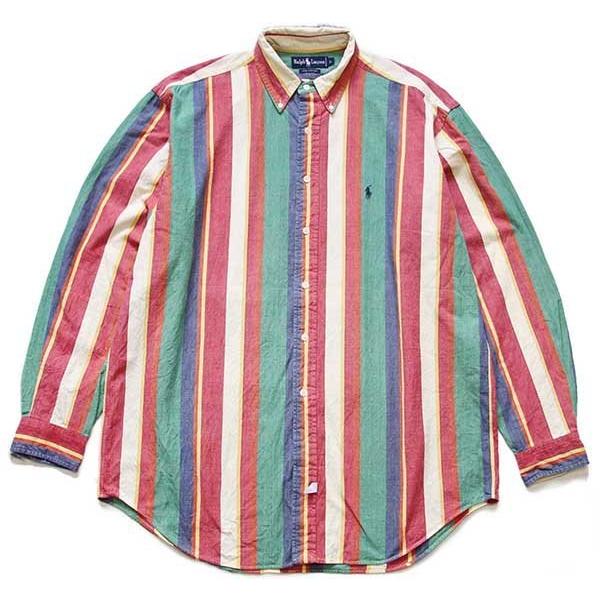 POLO RALPH LAUREN 90s ラルフローレン クレイジーストライプ POLO RALPH LAUREN 90s ラルフローレン クレイジーストライプ