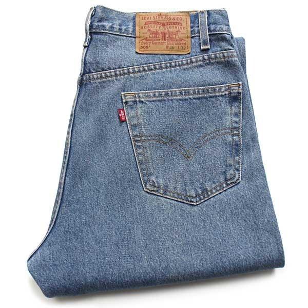 00s メキシコ製 Levi'sリーバイス 505 デニムパンツ w36 L32★SDP1984 オールド ジーンズ ストレート ストーンウォッシュ Levi's（リーバイス） 00s メキシコ製 505 デニムパンツ W36 L32