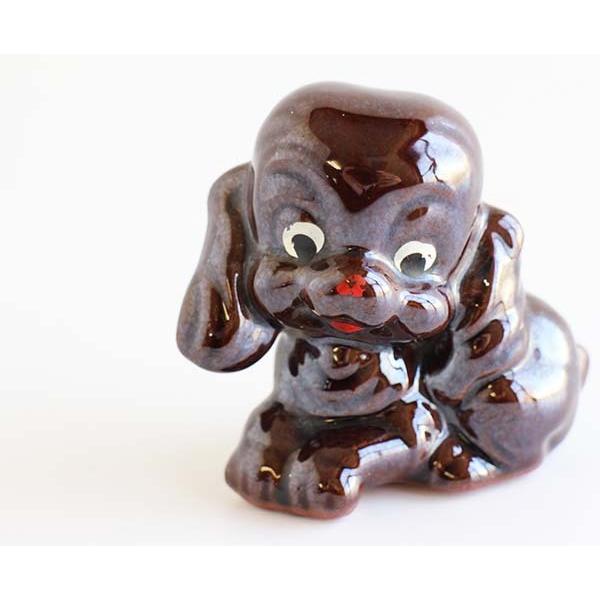 50s 日本製 ドッグ セラミック オブジェ☆ビンテージ アンティーク