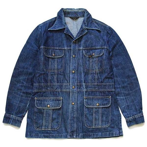 70s USA製 Leeリー デニム ブッシュジャケット　カバーオール ハチの巣 70s USA製 Leeリー デニム ブッシュジャケット カバーオール