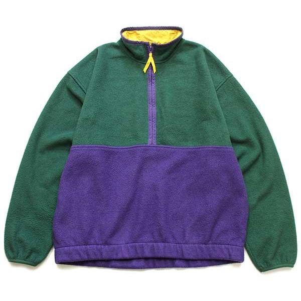 GAP 90s GAPギャップ ARCTIC LIGHT FLEECE バイカラー ハーフジップ  