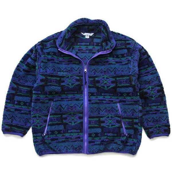 男の子向けプレゼント集結 90s Columbia USA製 パイル ライナー 総柄 Columbiaコロンビア 女性用