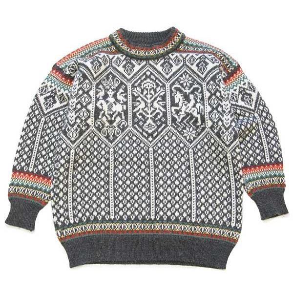 90s ノルウェー製 DALE OF NORWAY ノルディック柄 ウールニット