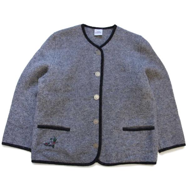 オーストリア製 Kitz-Pichler カモ刺繍入り ノーカラー