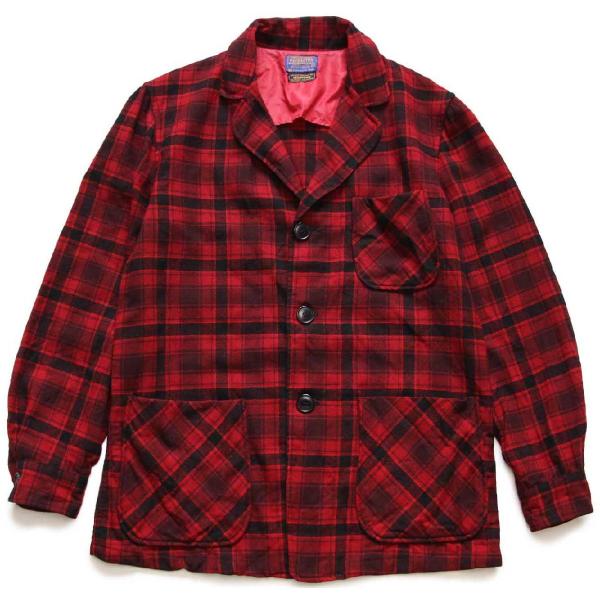 60s Pendleton ウール チェックジャケット USA製 vintage PENDLETON（ペンドルトン） 60s PENDLETONペンドルトン タータン