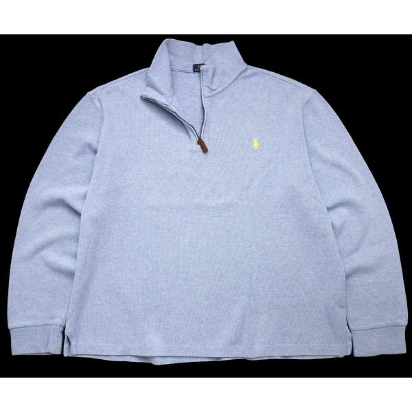 ポロラルフローレン ワンポイント ハーフジップ スウェット ニット size:L p1190-1.jpg