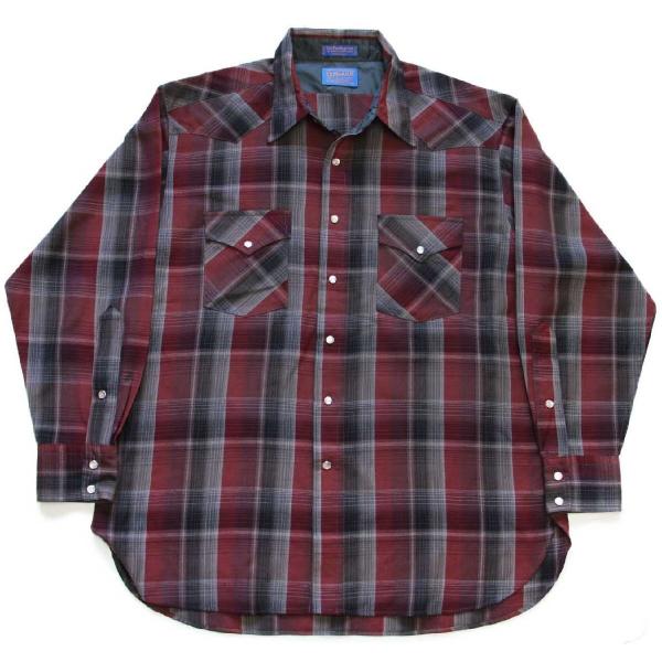 【最終価格】Sir Pendleton ウエスタンシャツ XL オンブレ 00s USA製 SIR PENDLETONサーペンドルトン オンブレチェック
