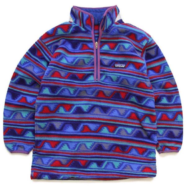 patagonia 00s USA製 patagoniaパタゴニア 総柄 ハーフジップ patagonia 00s USA製 patagoniaパタゴニア 総柄 ハーフジップ