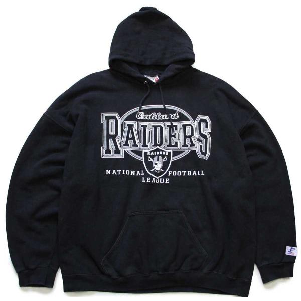 90s USA製 NFL Oakland RAIDERS スウェットパーカー 黒 XXL 90s USA製 NFL Oakland RAIDERS スウェットパーカー 黒 XXL