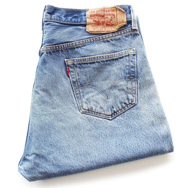 Levis リーバイス501　ジーンズ　デニム　ボトムス　パンツ Levi's 00s メキシコ製 Levi'sリーバイス 501 ダメージ デニム