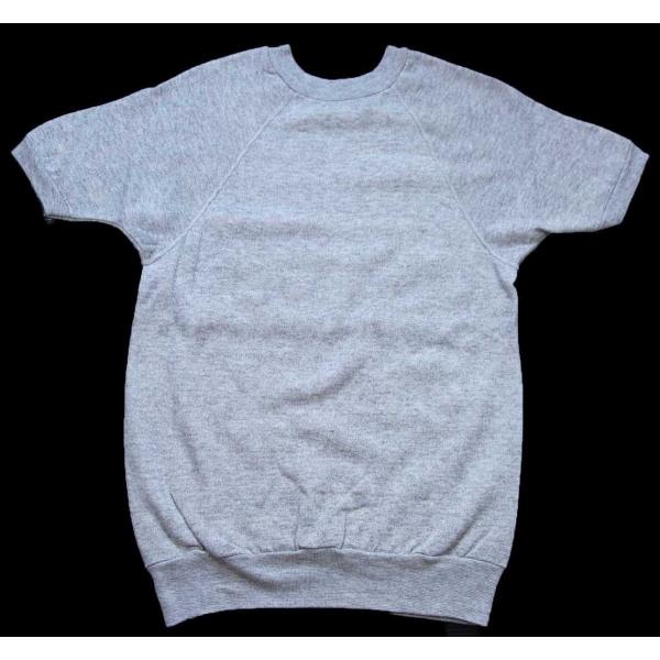 70s USA製 UNKNOWN 無地 半袖スウェット 杢グレー M☆ブランク