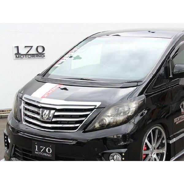 アルファード 20系 ボンネットスポイラー FRP未塗装 【シックスセンス