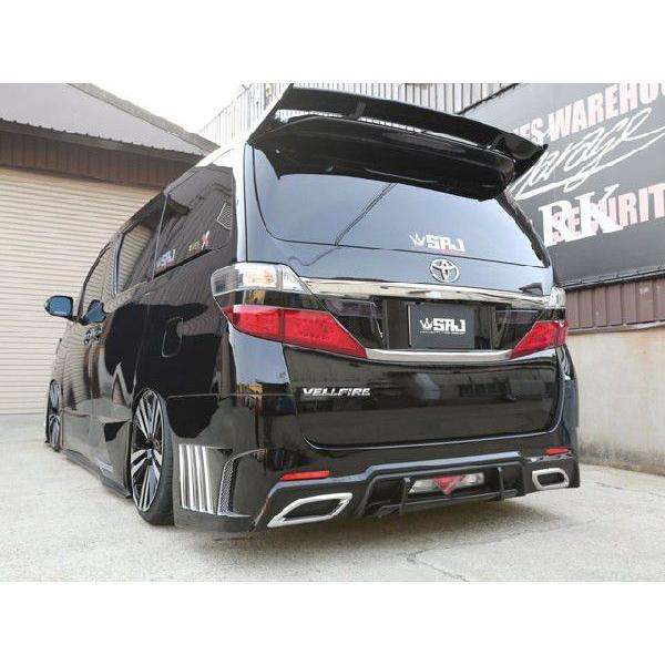 20系ヴェルファイア ジュール リアバンパースポイラーVer3 FRP未塗装