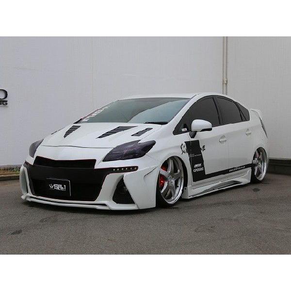 30プリウス後期 Ver2フロント・サイド・Ver2リアエアロ3点セット FRP未