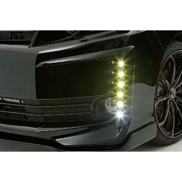 80VOXY V/Xグレード 純正バンパー用LEDデイライトキット FRP未塗装
