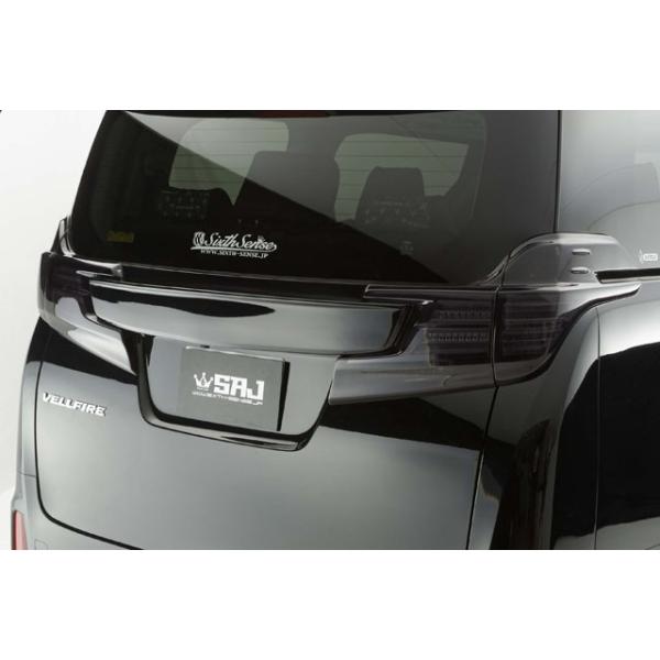 30ヴェルファイア前期 リアゲートウイング スモーク 【シックスセンス