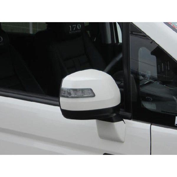 RKステップワゴン後期 ドアミラーウインカーカバー ライトスモーク